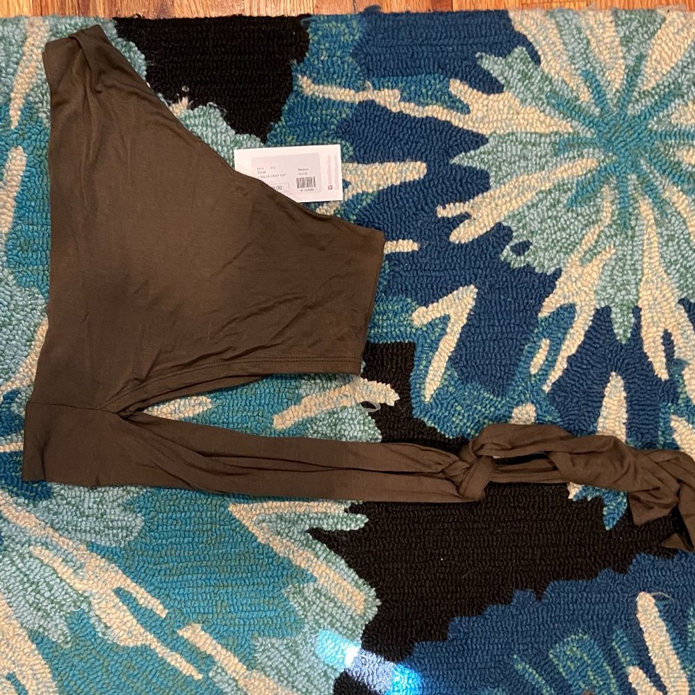 One Shoulder Tie Crop Top